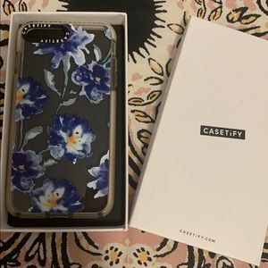 Casetify Phone Case (Blue Flowers)